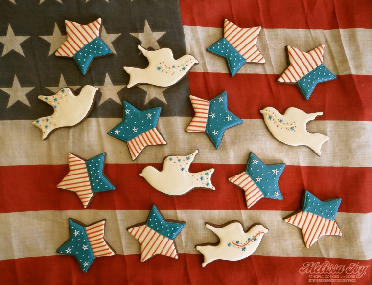 Stars and Peace Doves on Old Glory
