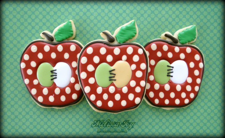 Apple Cookies By Melissa Joy Cookies
