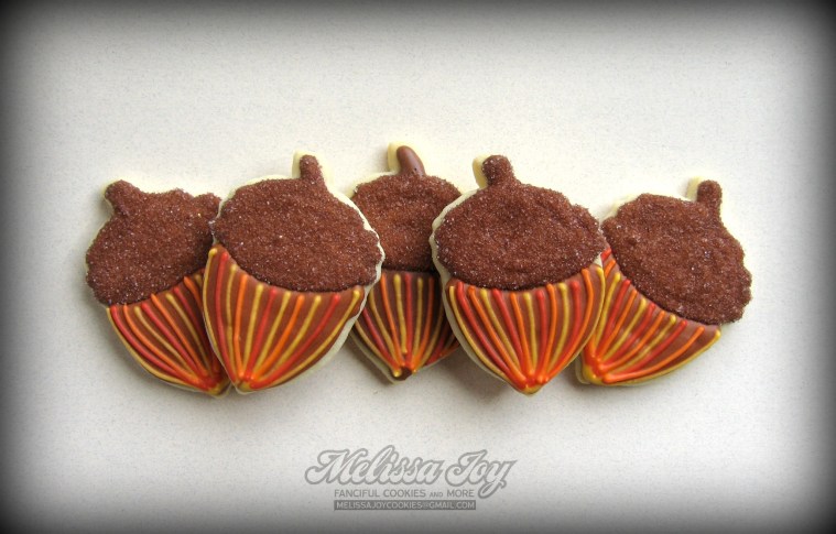 Striped Acorns by Melissa Joy