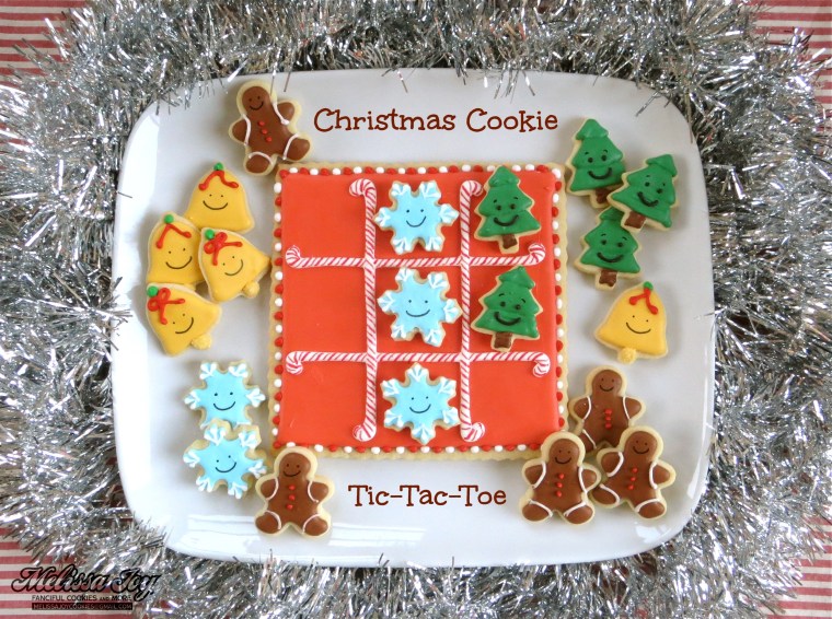 Christmas Cookie Tic-Tac-Toe by Melissa Joy Cookies