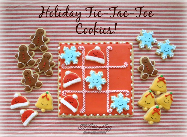 Christmas Tic Tac Toe Cookies by Melissa Joy