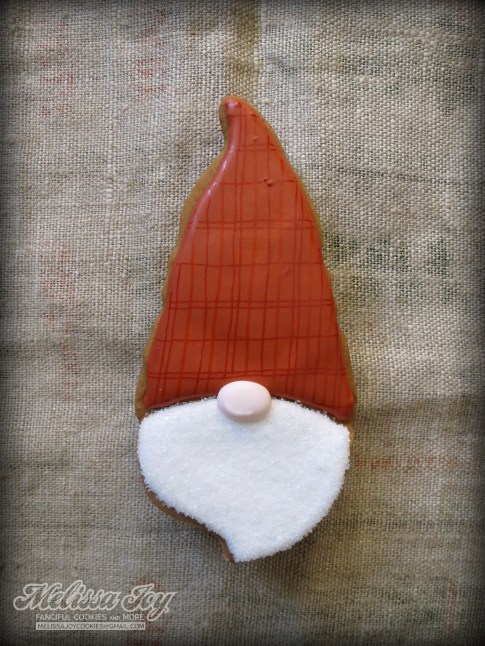 Santa Gnome Cookie by Melissa Joy