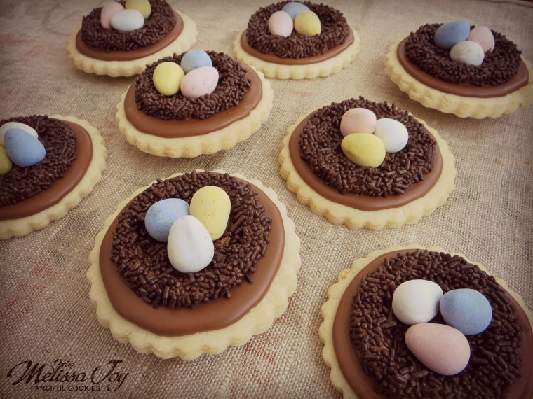 Bird Nest Cookies by Melissa Joy Cookies