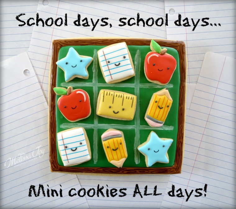 Mini back to school cookies by melissa joy