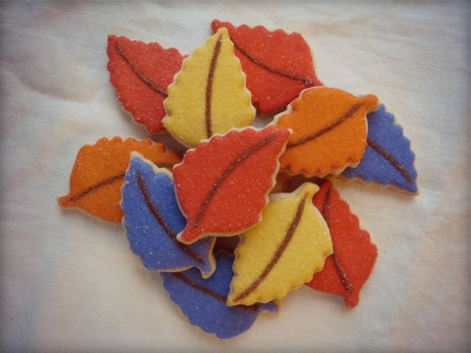 accent leaves for gratitude tree cookies