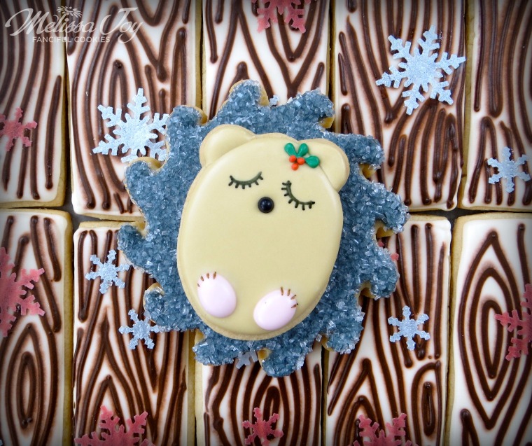 Woodland Holiday Hedgehog by Melissa Joy Cookies