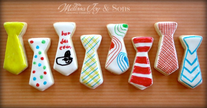 Tie Cookies for Father's Day